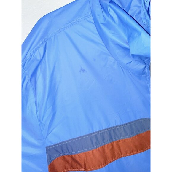 Simms Fishing Packable Waterproof Jacket Blue Hooded Lightweight Vented 2XL F1 - Picture 4 of 8